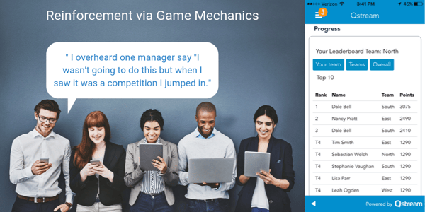 Reinforcement via Game Mechanics
